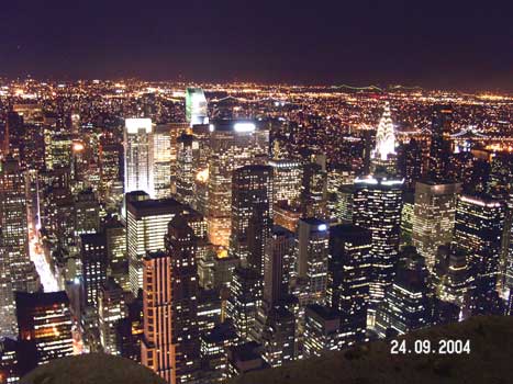 Blick ber Manhattan in Richtung East River